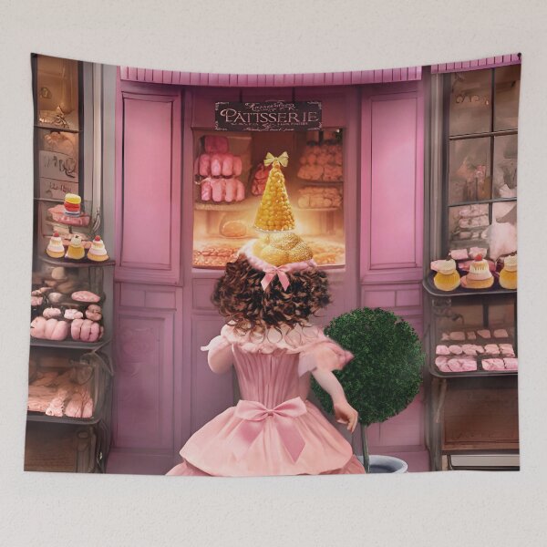 Item preview, Petite Fille À La Pâtisserie ("Little Girl At Patisserie"). designed and sold by CherNikDesigns.