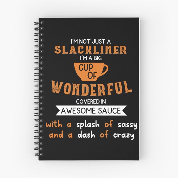 Item preview, slacklining girl funny saying - birthday gift for slackliners women designed and sold by QUEEN-WIVER.