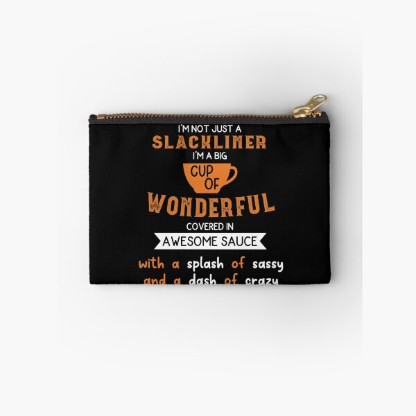 Item preview, slacklining girl funny saying - birthday gift for slackliners women designed and sold by QUEEN-WIVER.