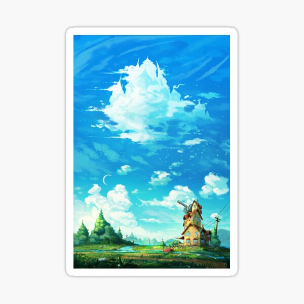 "Look! A castle in the sky!" Sticker