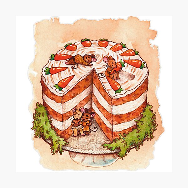 Item preview, Tea Mice- Carrot Cake designed and sold by Eleablue.