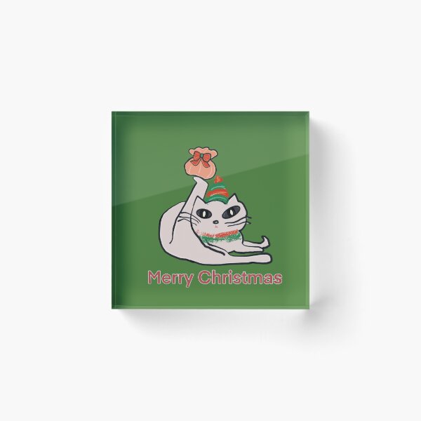 Item preview, Yoga Cat Merry Christmas_2  designed and sold by Mimi Huang.