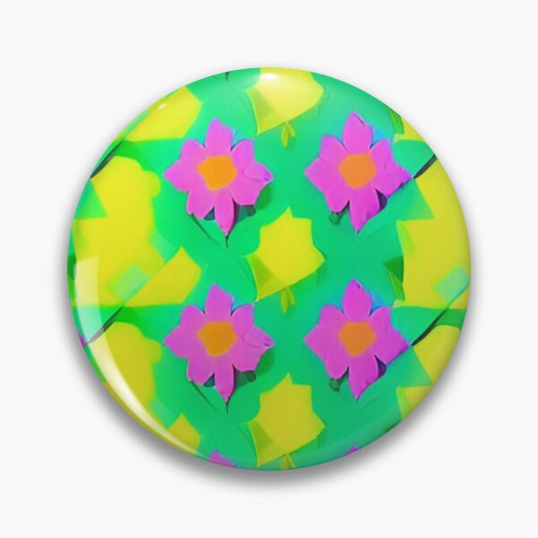 Item preview, Pink Flower Green Background Pattern Digital Art Design designed and sold by bandjdesigns.