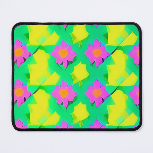 Item preview, Pink Flower Green Background Pattern Digital Art Design designed and sold by bandjdesigns.