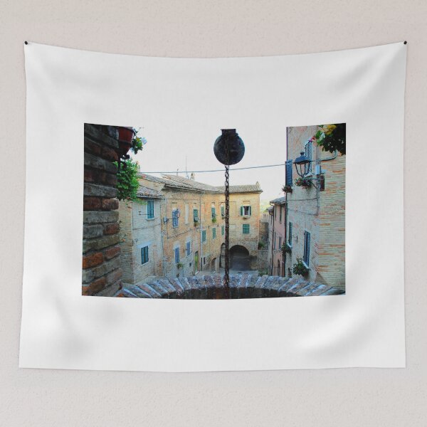 Item preview, View from the Polenta well in Corinaldo designed and sold by Kristina Drozd.