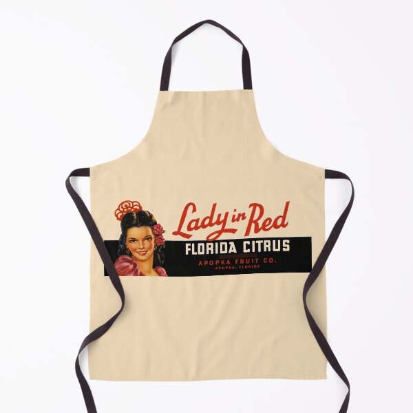 Item preview, Lady in Red Fruit Crate Label Retro Artwork designed and sold by MtWoodsonSales.