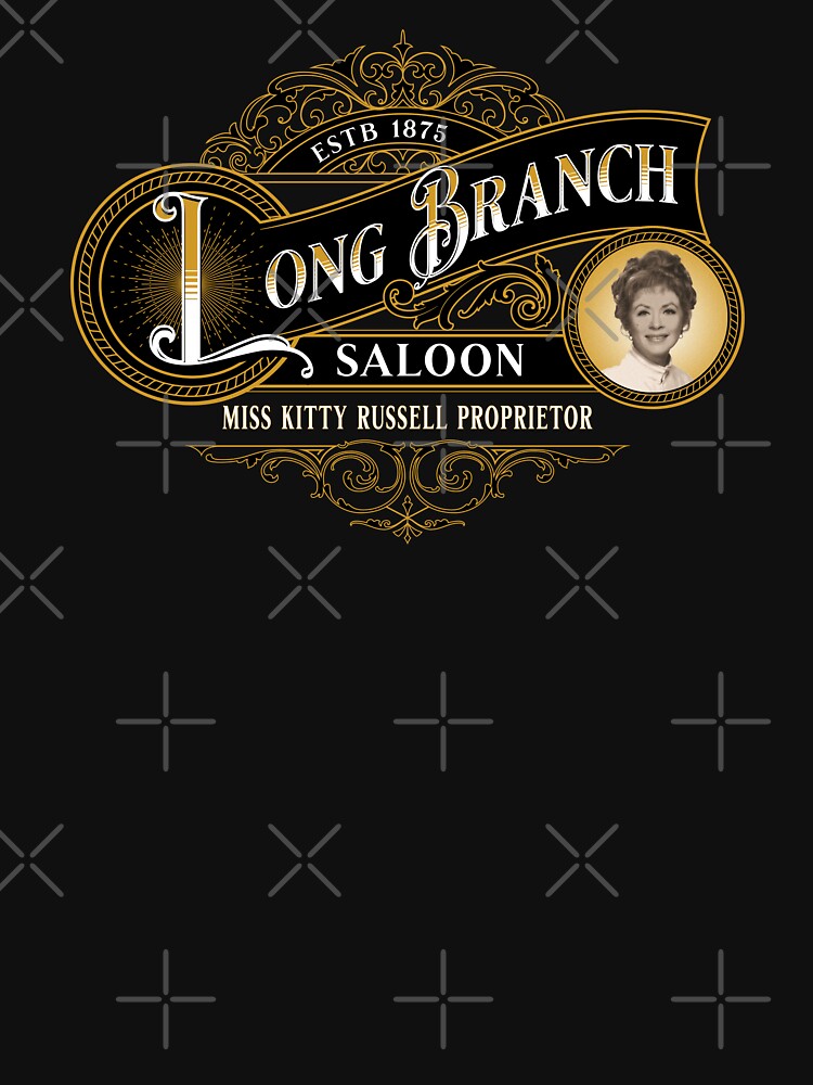  Miss Kitty's Long Branch Saloon  Classic TV Western T-Shirt :  Clothing, Shoes & Jewelry