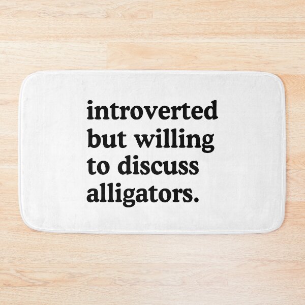 Item preview, Introvertido pero dispuesto a hablar de caimanes Humor amante de los caimanes designed and sold by allysmar.