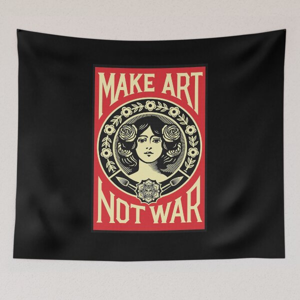 Item preview, make art not war 2 designed and sold by ermisvulkaya.