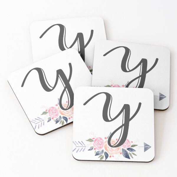 Item preview, Letter Y Monogram Watercolor Roses designed and sold by MandyRosko.