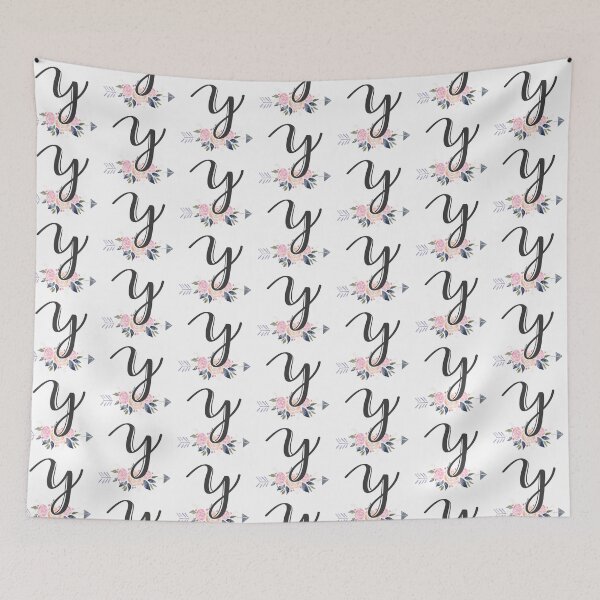 Item preview, Letter Y Monogram Watercolor Roses designed and sold by MandyRosko.