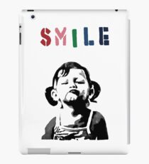 Banksy - LÄCHELN iPad-Hülle & Klebefolie