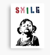 Banksy - SMILE Canvas Print