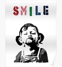 Banksy - LÄCHELN Poster