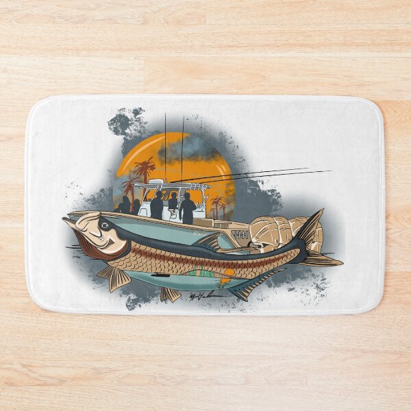 Item preview, Tarpon center console fishing boat sunset  designed and sold by Michael Garber.