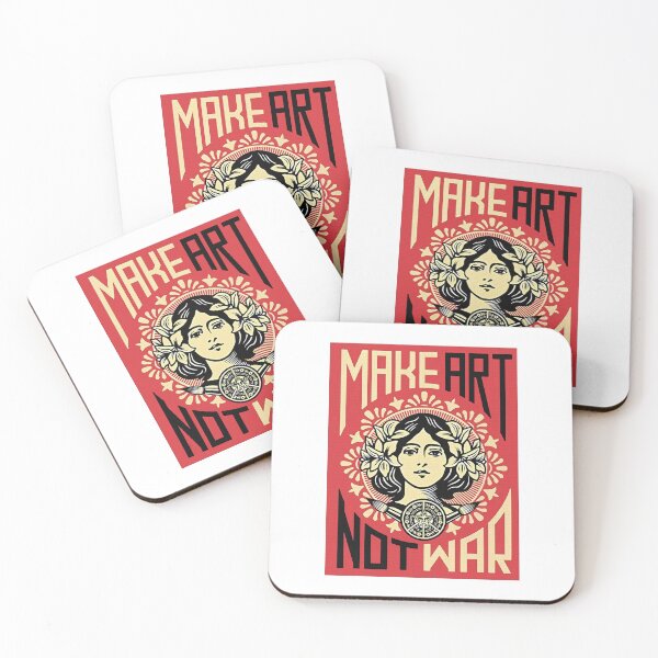 Item preview, make art not war 3 designed and sold by ermisvulkaya.