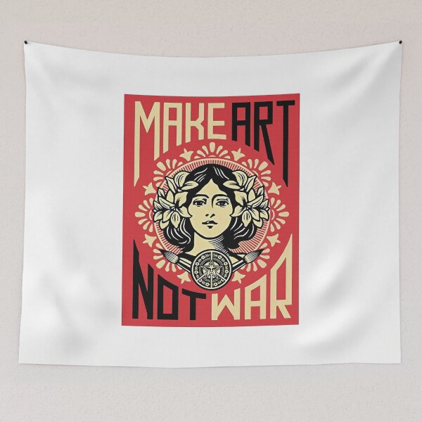 Item preview, make art not war 3 designed and sold by ermisvulkaya.