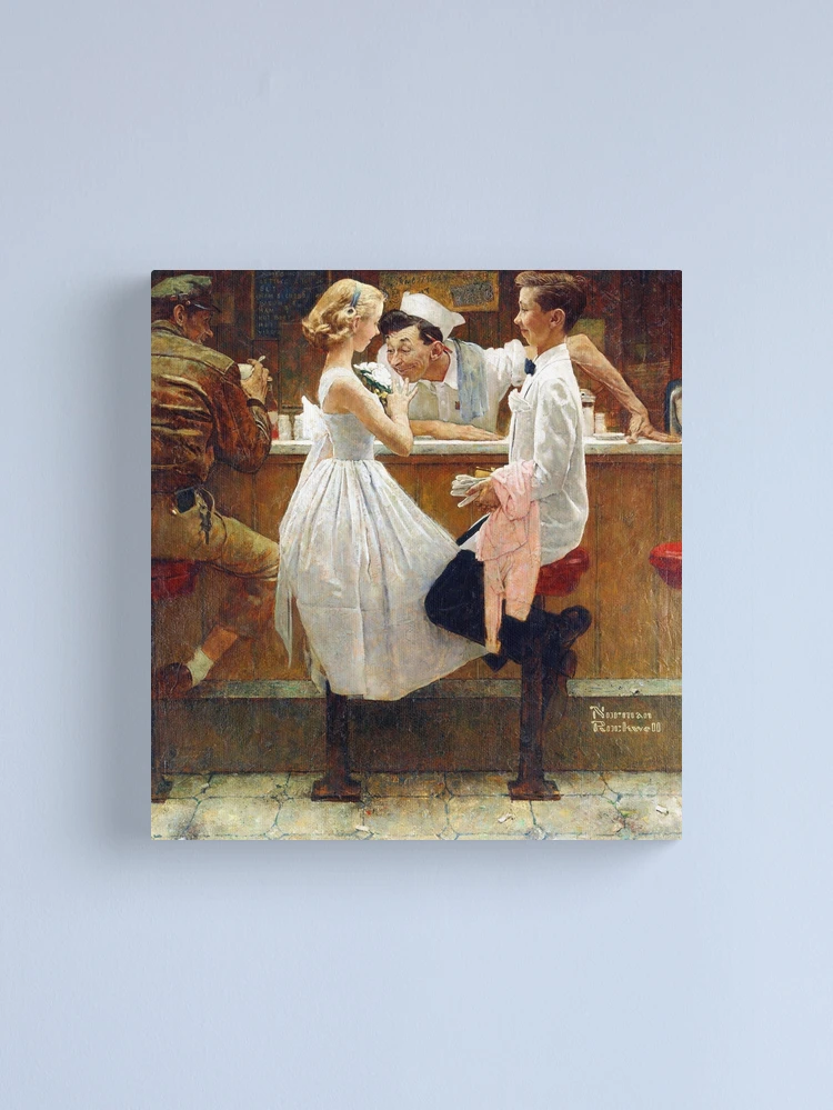 Norman Rockwell After The Prom 1957 Portrait | Canvas Print