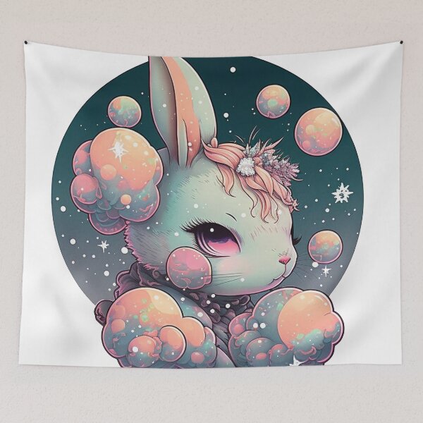 Item preview, Cute Kawaii Rabbit designed and sold by ST0N3ZY.