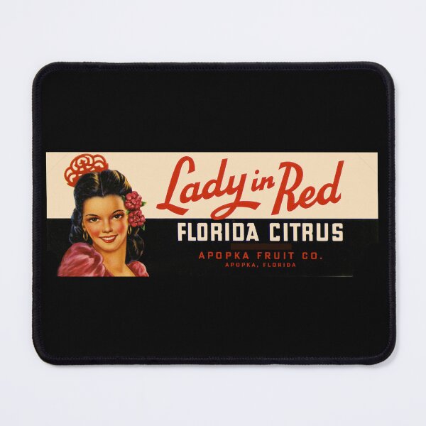 Item preview, Lady in Red Fruit Crate Label Retro Artwork designed and sold by MtWoodsonSales.