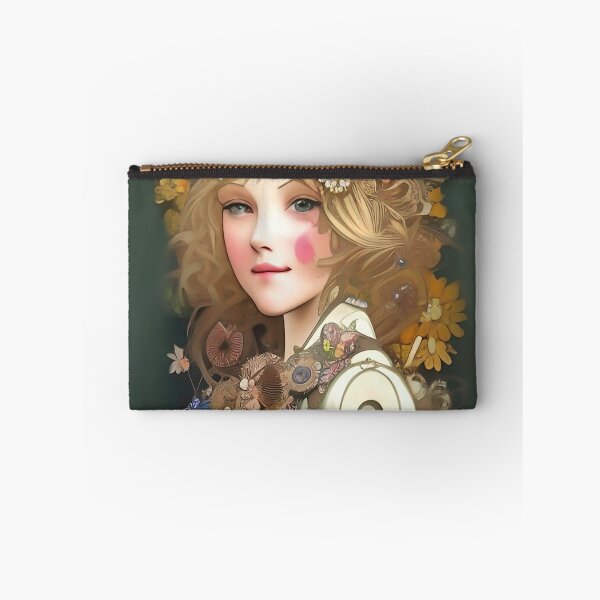 Item preview, Cute Anime Girl Flowers Steampunk  designed and sold by ZiolaRosa.