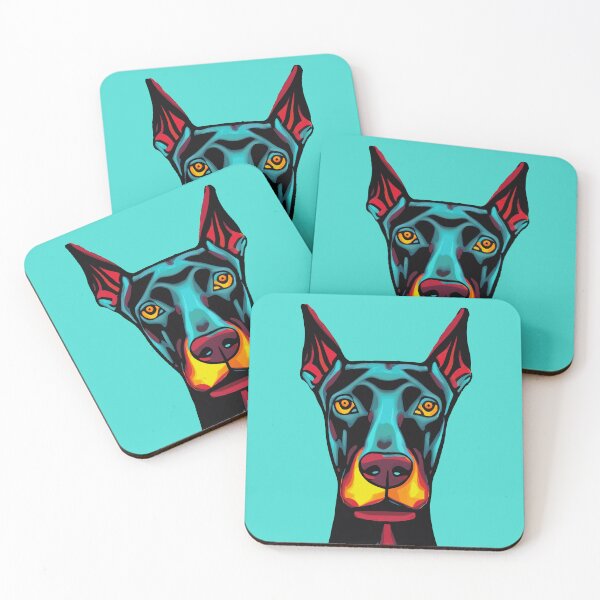 Item preview, Doberman Pinscher in a Pop Art Style designed and sold by dogpopart.