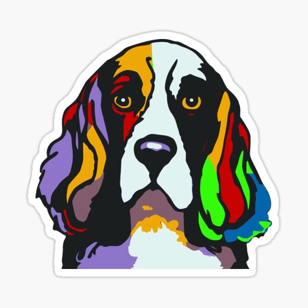 English Springer Spaniel - Pop Art Sticker