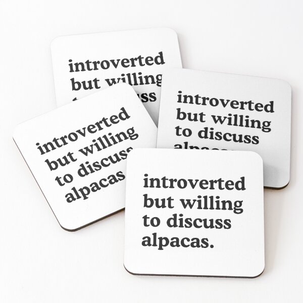 Item preview, Introverted But Willing To Discuss Alpacas Alpaca Lover Humor designed and sold by allysmar.