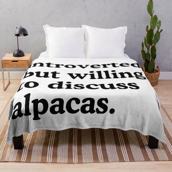 Item preview, Introverted But Willing To Discuss Alpacas Alpaca Lover Humor designed and sold by allysmar.