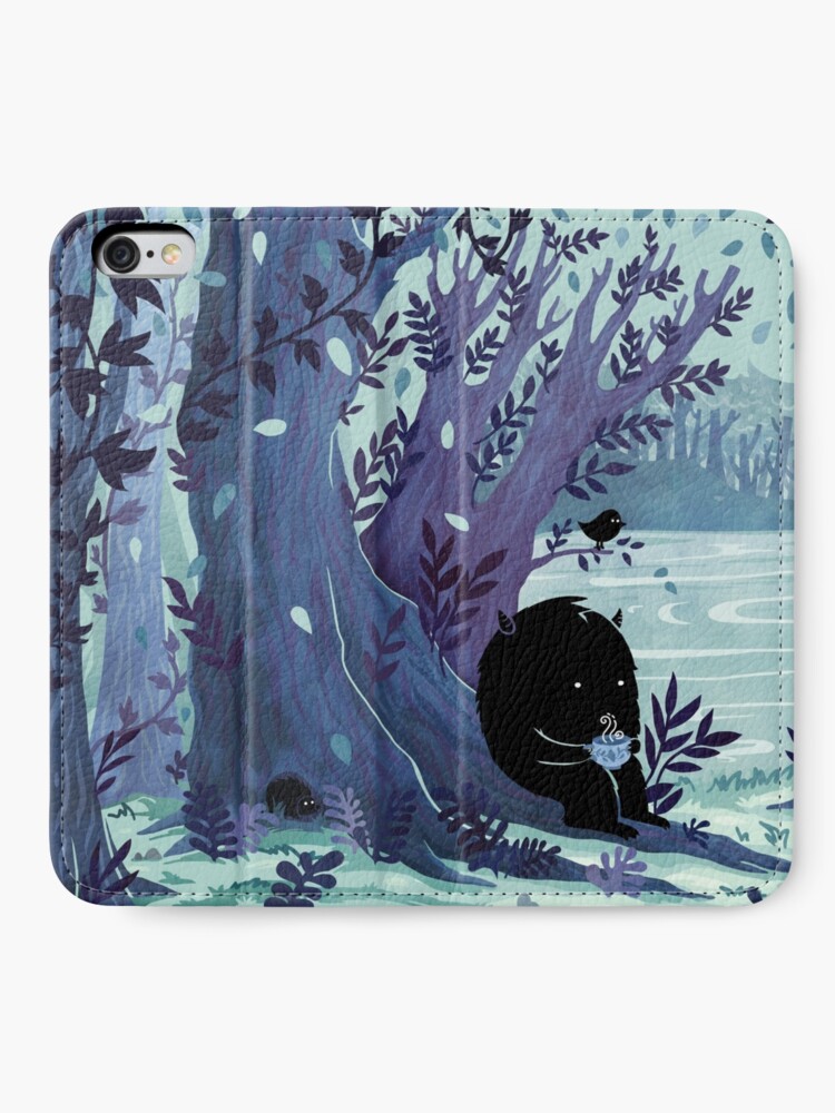 Alternate view of A Quiet Spot of Tea iPhone Wallet