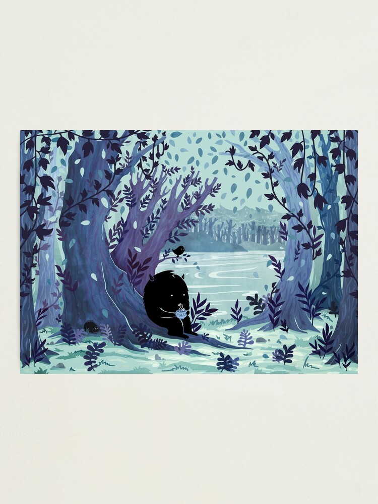 Thumbnail 1 of 3, Photographic Print, A Quiet Spot of Tea designed and sold by littleclyde.