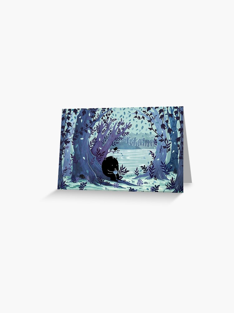 Thumbnail 1 of 2, Greeting Card, A Quiet Spot of Tea designed and sold by littleclyde.