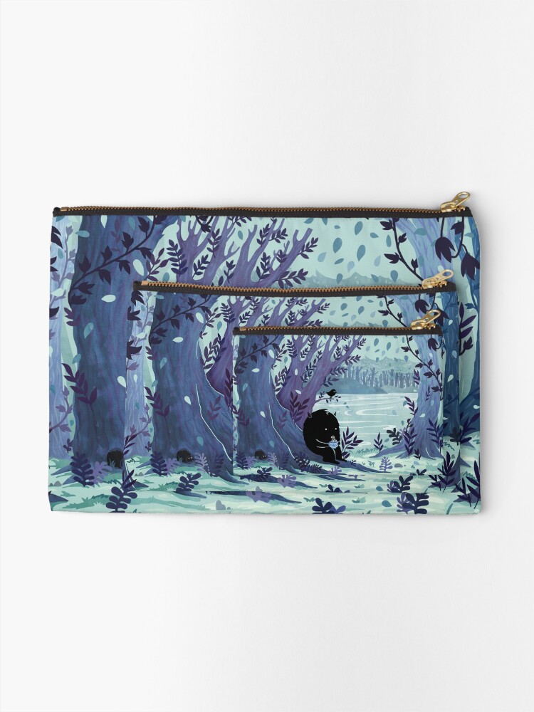 Thumbnail 2 of 4, Zipper Pouch, A Quiet Spot of Tea designed and sold by littleclyde.