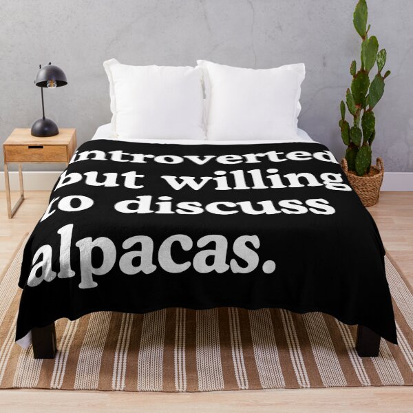 Item preview, Introverted But Willing To Discuss Alpacas Alpaca Lover Humor designed and sold by allysmar.