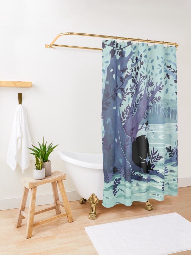 Alternate view of A Quiet Spot of Tea Shower Curtain