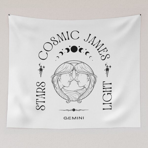 Item preview, JAMES NAME: JAMES ZODIAC SIGN GEMINI DESIGN. designed and sold by AlexRelax.