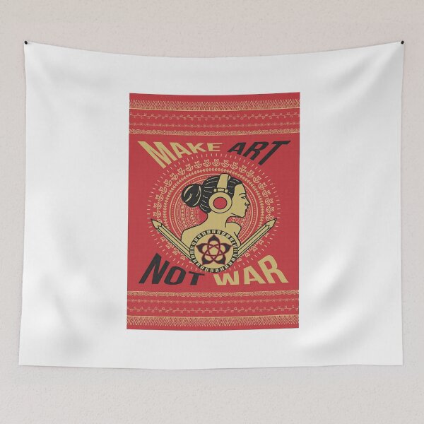 Item preview, make art not war 6 designed and sold by ermisvulkaya.