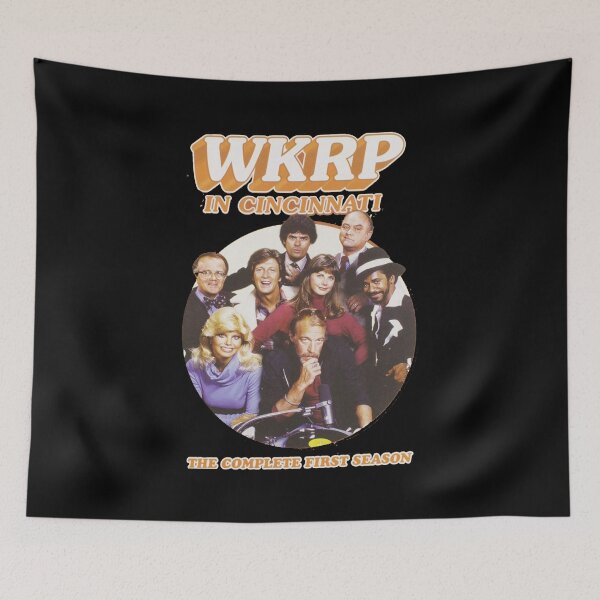 Item preview, Retro WKRP in Cincinnati skyline logo designed and sold by Lone Wolves.