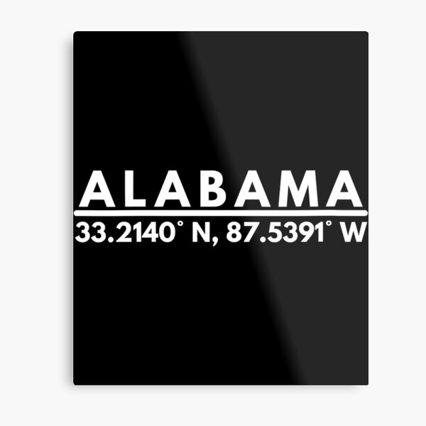 Item preview, Alabama AL Athletics Fans Latitude Longitude designed and sold by JackSadowski.