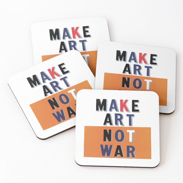 Item preview, make art not war 7 designed and sold by ermisvulkaya.