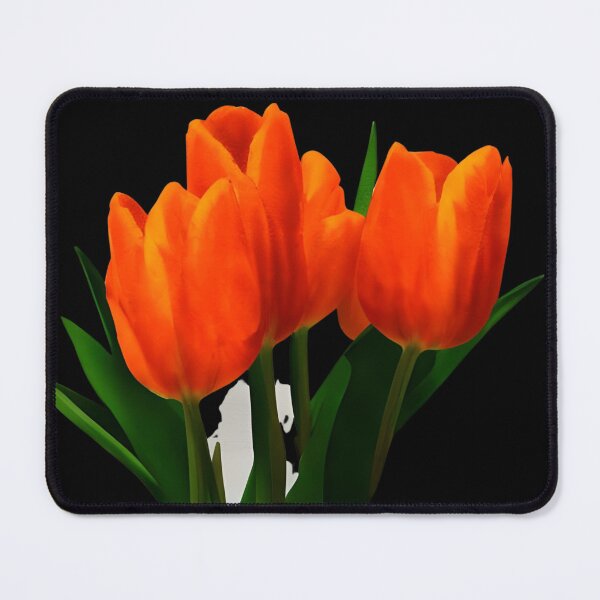 Item preview, Orange watercolor tulips designed and sold by gramizzia.