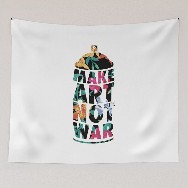 Item preview, make art not war 10 designed and sold by ermisvulkaya.