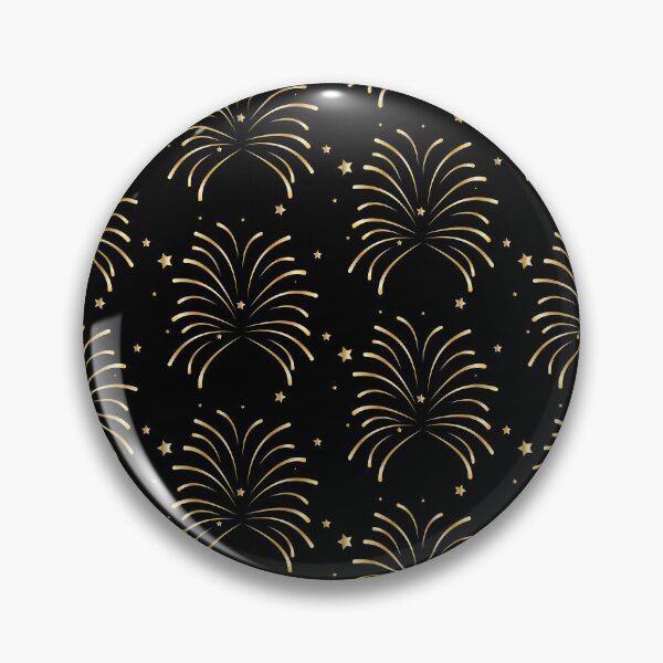 Item preview, Gold Fireworks and Stars Pattern designed and sold by iCraftCafe.