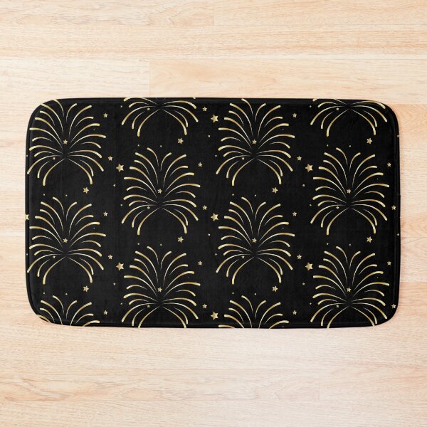 Item preview, Gold Fireworks and Stars Pattern designed and sold by iCraftCafe.