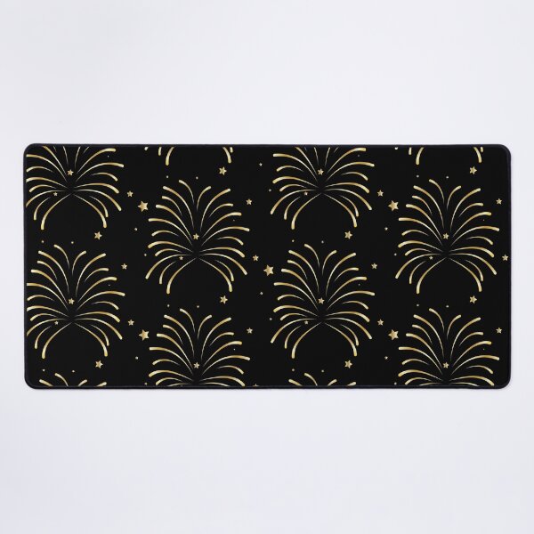 Item preview, Gold Fireworks and Stars Pattern designed and sold by iCraftCafe.