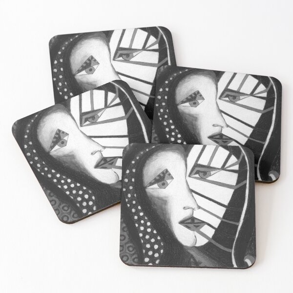 Item preview, Black & white portrait  designed and sold by MARYA.ART.