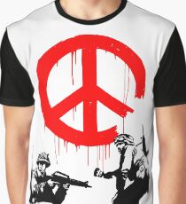 Banksy - Soldiers Painting Peace (CND Soldiers) Graphic T-Shirt