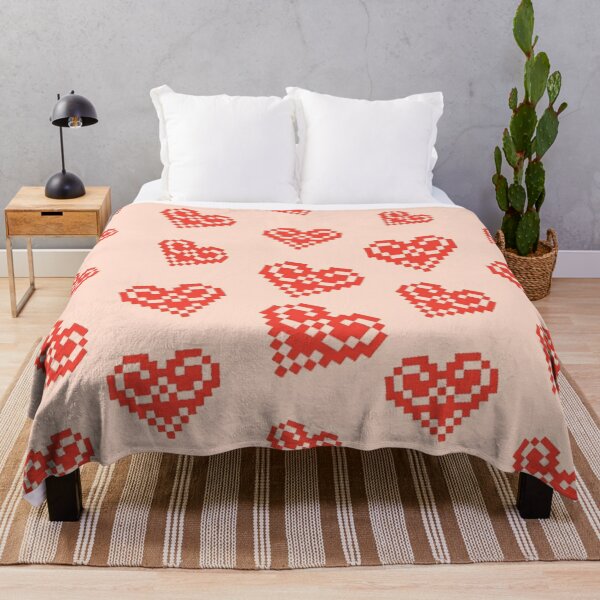 Item preview, Pixel art red heart pattern 2 designed and sold by Gala-life1.