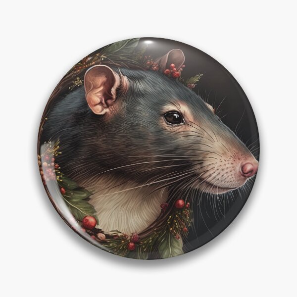 Item preview, Festive Pet Rat Christmas / Winter Holiday designed and sold by Ealaionta Design.