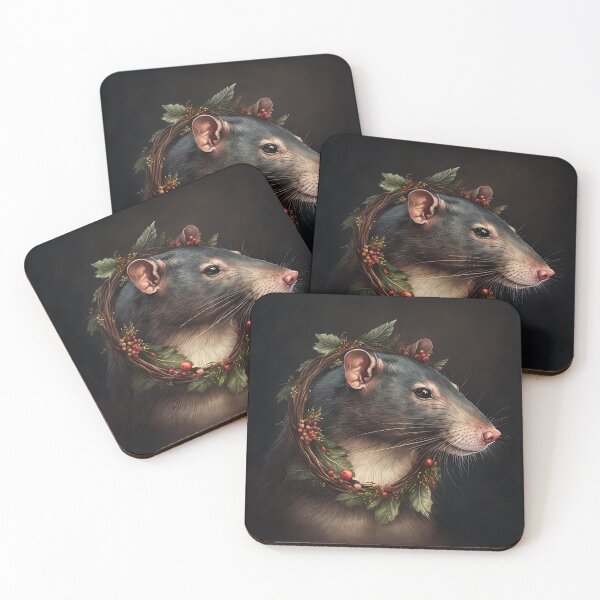 Item preview, Festive Pet Rat Christmas / Winter Holiday designed and sold by Ealaionta Design.